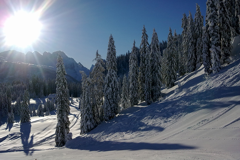 Dachstein West Skipiste Sonne Cornelia Grübler